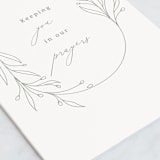"Essential" - Single Greeting Cards in Snow by Design Lotus - Close-Up