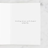 "So So Sorry" - Single Greeting Cards in Slate by Eve Schultz - Interior