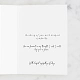 "So So Sorry" - Single Greeting Cards in Slate by Eve Schultz - Customizable Interior Example