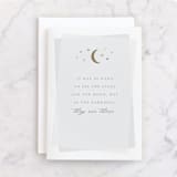 "In The Darkness" - Single Greeting Cards in Baby Blue by Jackie Mangiolino - Front
