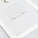 "In The Darkness" - Single Greeting Cards in Baby Blue by Jackie Mangiolino - Close-Up