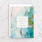 "Inky" - Single Greeting Cards in Ocean by AK Graphics - Front