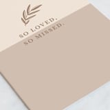 "So Loved" - Single Greeting Cards in Beige by Olivia Raufman - Close-Up