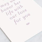 "HONOR" - Single Greeting Cards in Pearl by Sara Hicks Malone - Close-Up