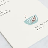 "Heartfelt" - Single Greeting Cards in Eggshell by Merian - Close-Up