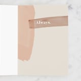"No Words" - Single Greeting Cards in Cream by Creo Study - Interior