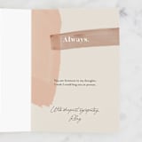"No Words" - Single Greeting Cards in Cream by Creo Study - Customizable Interior Example