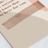 "No Words" - Single Greeting Cards in Cream by Creo Study - Close-Up