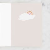 "Rainbow" - Single Greeting Cards in Faded Rose by letterfix - Interior