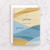 "Peace and Solace" - Single Greeting Cards in Daffodil by Ilze Lucero - Front