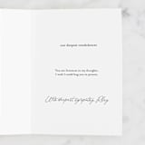 "Peace and Solace" - Single Greeting Cards in Daffodil by Ilze Lucero - Customizable Interior Example