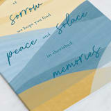 "Peace and Solace" - Single Greeting Cards in Daffodil by Ilze Lucero - Close-Up