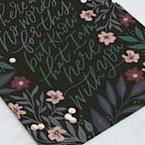 "Here with you florals" - Single Greeting Cards in Midnight by Alethea and Ruth - Close-Up