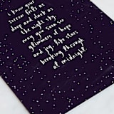 "Glimmers" - Single Greeting Cards in Midnight by Chelsea Petaja - Close-Up