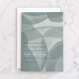 "Modern Sympathy" - Single Greeting Cards in Slate by Courtney Crane - Front