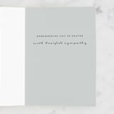 "Modern Sympathy" - Single Greeting Cards in Slate by Courtney Crane - Interior