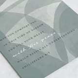 "Modern Sympathy" - Single Greeting Cards in Slate by Courtney Crane - Close-Up