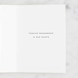 "Forever Remembered" - Single Greeting Cards in Sea by Corinne Malesic - Interior