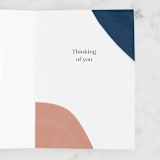 "Here for you" - Single Greeting Cards in Copper by Pixel and Hank - Interior