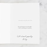 "Meadow" - Single Greeting Cards in Cream by Starry Lane Studio - Customizable Interior Example