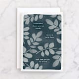"Only Love" - Single Greeting Cards in Midnight by Robert and Stella - Front