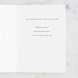 "Remembered" - Single Greeting Cards in Baby Blue by Debb W - Interior