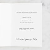 "Remembered" - Single Greeting Cards in Baby Blue by Debb W - Customizable Interior Example