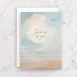 "Sea Change" - Single Greeting Cards in Sky by Lindsay Megahed - Front