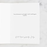 "Sea Change" - Single Greeting Cards in Sky by Lindsay Megahed - Customizable Interior Example