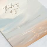 "Sea Change" - Single Greeting Cards in Sky by Lindsay Megahed - Close-Up