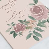 "Sending Flowers" - Single Greeting Cards in Rose by Everett Paper Goods - Close-Up