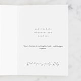 "When You Need Me" - Single Greeting Cards in Fern by Katharine Watson - Customizable Interior Example