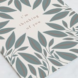 "When You Need Me" - Single Greeting Cards in Fern by Katharine Watson - Close-Up