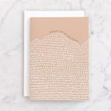 "Ups and Downs" - Single Greeting Cards in Blush by Pati Cascino - Front