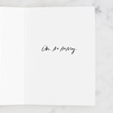 "Holding You Close" - Single Greeting Cards in Midnight by Chelsea Petaja - Interior