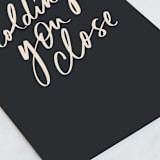 "Holding You Close" - Single Greeting Cards in Midnight by Chelsea Petaja - Close-Up