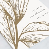 "Gilded Thoughts" - Single Greeting Cards in Snow by Oma N. Ramkhelawan - Close-Up