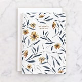 "my heart is with you" - Single Greeting Cards in Dandelion by Pati Cascino - Front