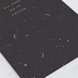"All Dogs Go To Heaven" - Single Greeting Cards in Blackberry by Ellen Schlegelmilch - Close-Up