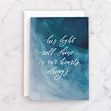 "Soul shine" - Single Greeting Cards in Ocean by Yuliya Evseeva - Front
