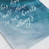 "Soul shine" - Single Greeting Cards in Ocean by Yuliya Evseeva - Close-Up