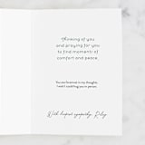 "sympathy flowers" - Single Greeting Cards in Midnight by Jen Owens - Customizable Interior Example