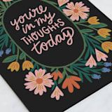 "sympathy flowers" - Single Greeting Cards in Midnight by Jen Owens - Close-Up