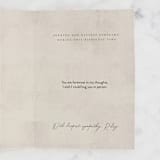 "Sympathy and Loss" - Single Greeting Cards in Taupe by Michelle Taylor - Customizable Interior Example