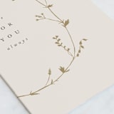 "here always" - Single Greeting Cards in Champagne by Amy Kross - Close-Up