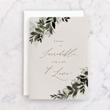 "draped" - Single Greeting Cards in Champagne by Everett Paper Goods - Front