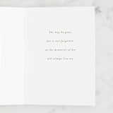 "draped" - Single Greeting Cards in Champagne by Everett Paper Goods - Interior