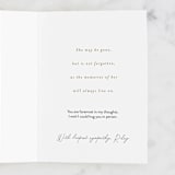 "draped" - Single Greeting Cards in Champagne by Everett Paper Goods - Customizable Interior Example