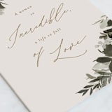 "draped" - Single Greeting Cards in Champagne by Everett Paper Goods - Close-Up