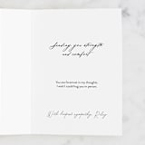 "Deep Waters" - Single Greeting Cards in Deep Sea by Tanya Lee of Frooted Design - Customizable Interior Example